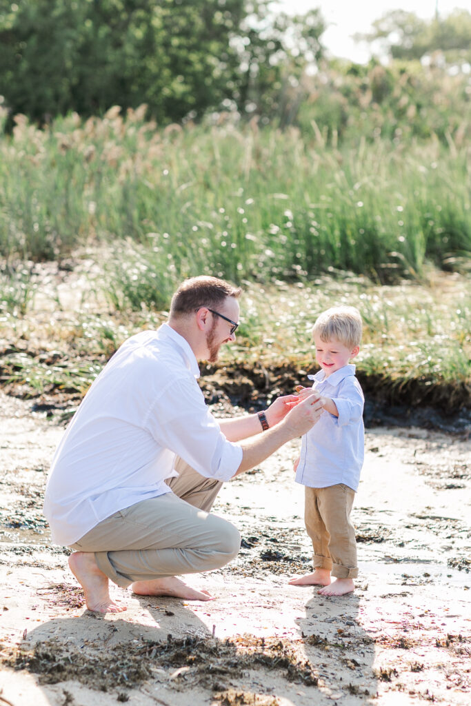 poquoson morning beach family