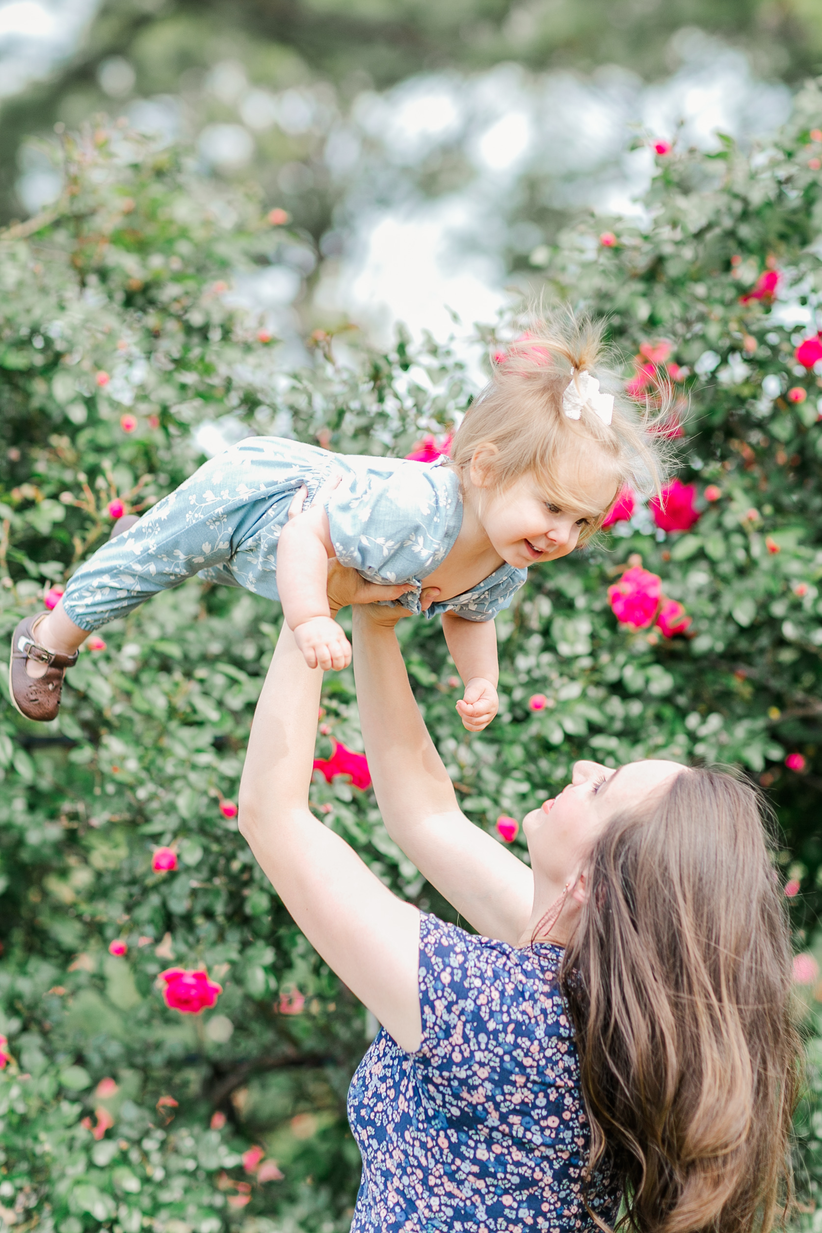 spring rose garden motherhood maternity mommy and me