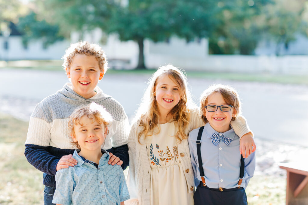 fall family session sibling photo