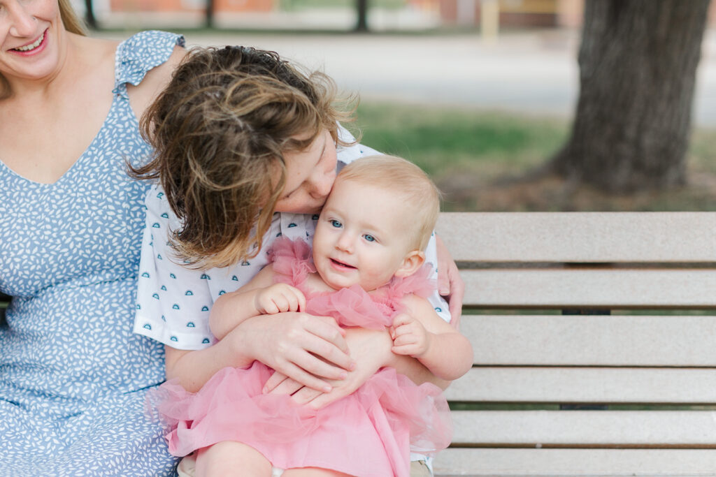 ft monroe pink cake smash family session