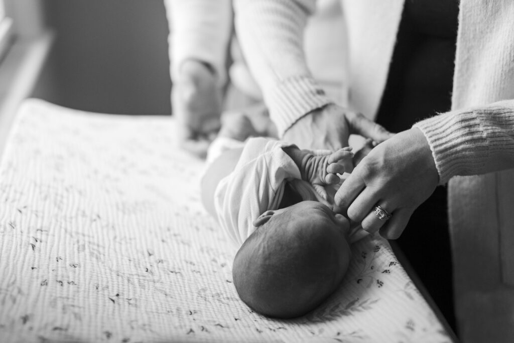 winter newborn photos